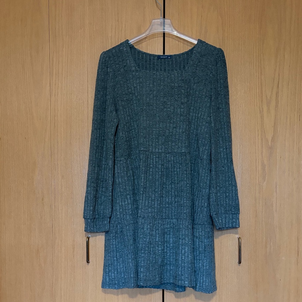 Teal Knit Dress